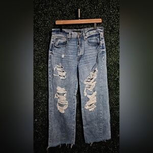 Distressed Blue Women's Jeans